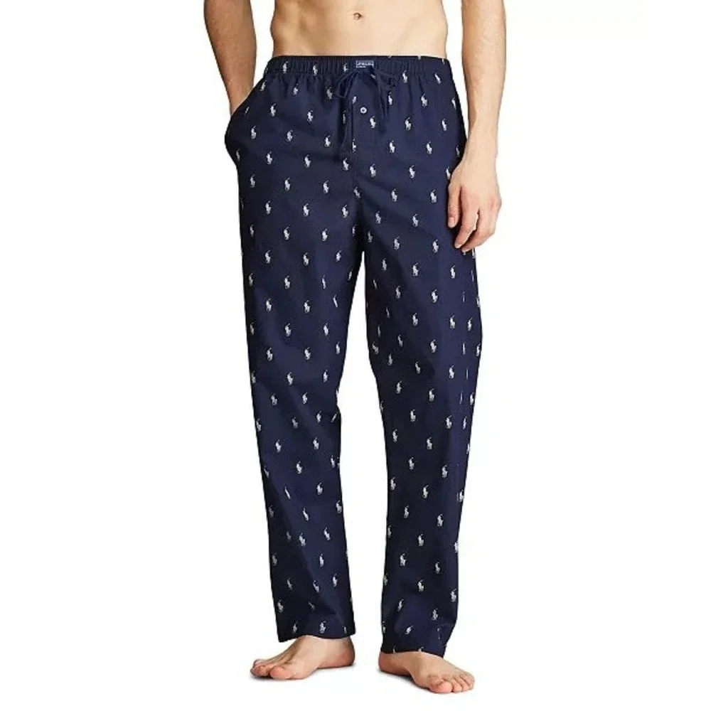 Polo Ralph Lauren Pajama Pants Pony Logo Size XL Navy Blue Men's